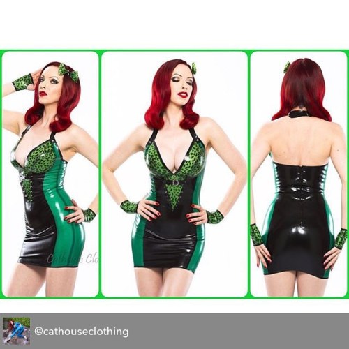 Dream dress coming to life Repost from @cathouseclothing - Our latex BabyLeopard dress looks PERFECT