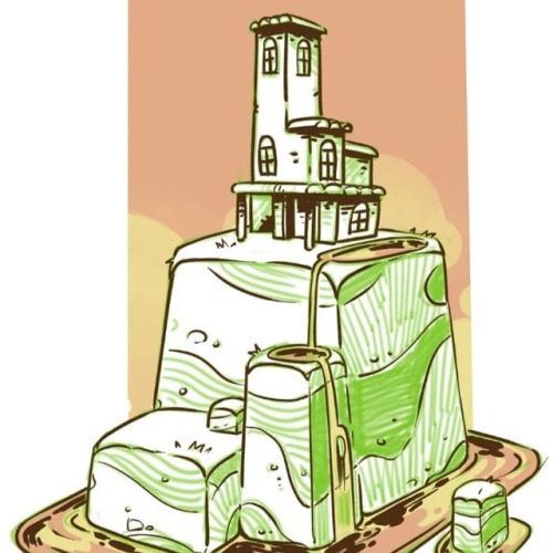 Matcha and marshmallow thoughts for another #tinyhouse on a tiny island. . . . #sketch #sketchbook #