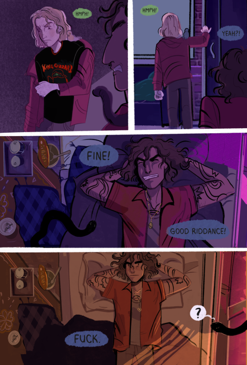 littlestpersimmon:Uri and Sethhere is a short excerpt from our comic, URI & THE WOLF, a story ab