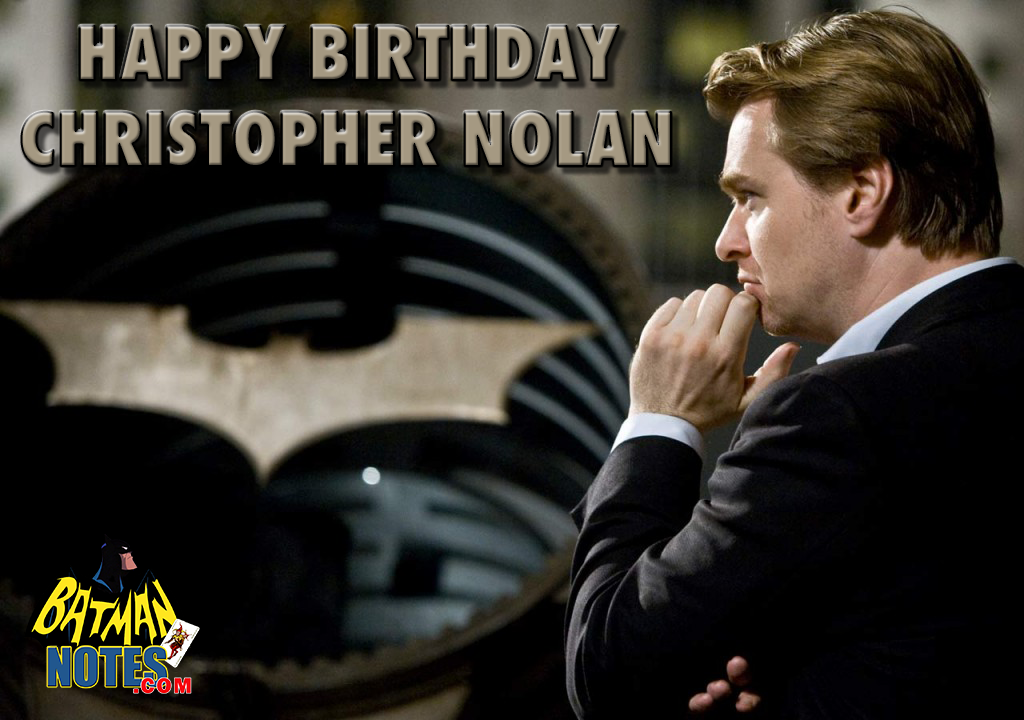 Batman Notes Happy Birthday Christopher Nolan