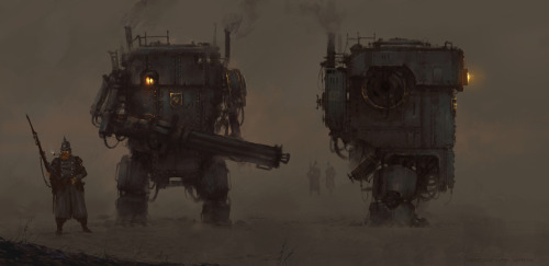 jakubsan:   ‘PZM - 7 Śmiały’ and  ‘Pz. Kpfm. IV Brynhildr’  Ok,  as I already announced few days ago, that I’m working on a video game set in the my  1920+ world, I think I can share one of the early concept art of Polania & Saxony Empire