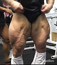 needsize:  Russian bull strips down for a quad show. Woof!Alexander Schukin  The tights come off finally and he’s even more impressive than I had thought!