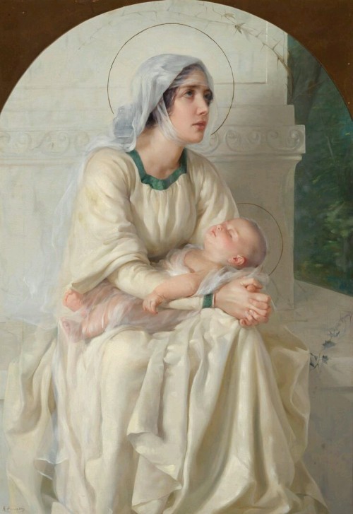 1800snostalgia:  A 19th century Italian Madonna and child.