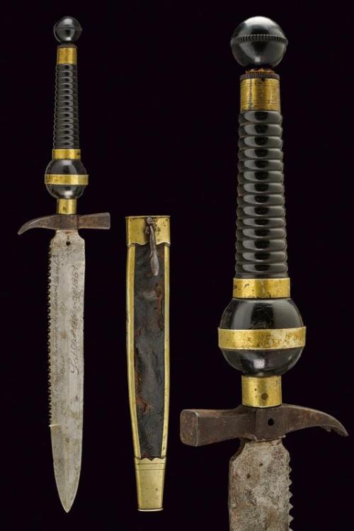 Italian plug bayonet, 19th century.from Czerny’s International Auction House