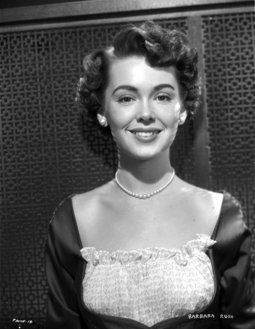 American actress Barbara Rush in the 1950s.