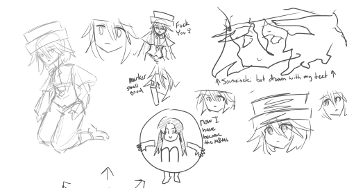 Captures of my Drawpile doodles with the gang