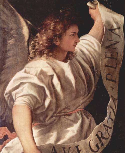 lionofchaeronea:Angel (from the Polyptych of the Resurrection), Titian, 1522