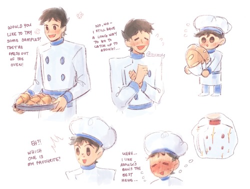 DGS baker au feat. apprentice ryuu! he’s out to get some bread! - more tgaa comics 