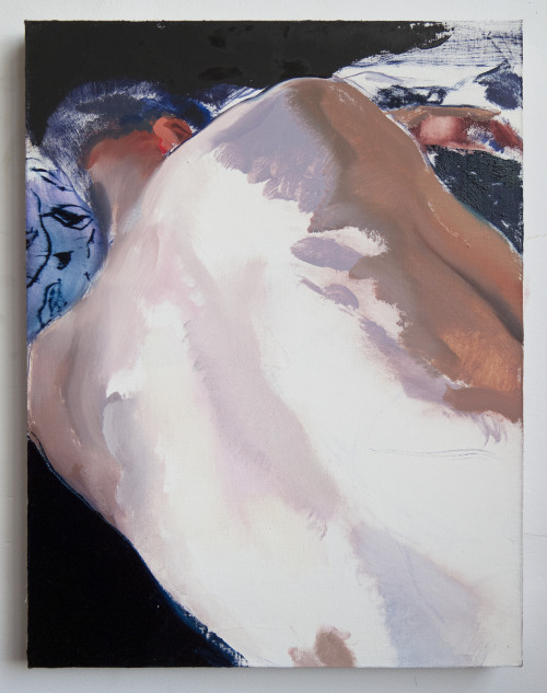 thunderstruck9:Doron Langberg (Israeli, b. 1985), Sleeping, 2019. Oil on linen, 24 x 18 in.