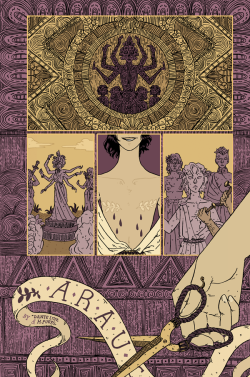 Preview for ARAU, a short comic for Ambrosia Anthology.
(Ink and digital painting, 2021)