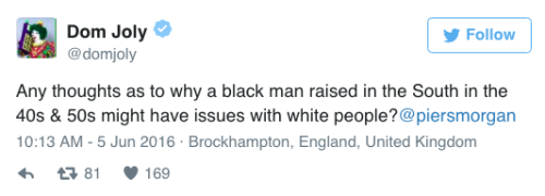 micdotcom:  Piers Morgan’s thoughts on Muhammad Ali’s history as a civil rights activist are predictably distasteful And after being sufficiently dragged on Twitter, Morgan attempted an apology. 