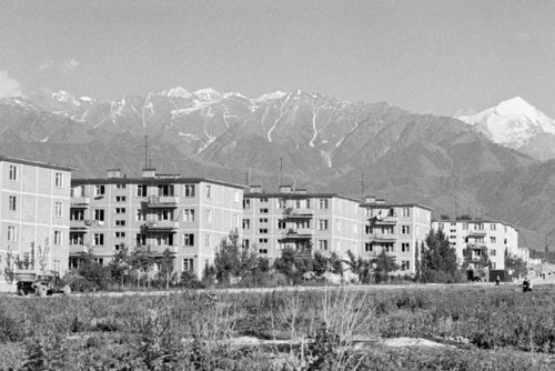 sovietpostcards: Khrushchyovkas in the Soviet Union (via) Alma-Ata, KazakhstanChisinau, MoldaviaOdes