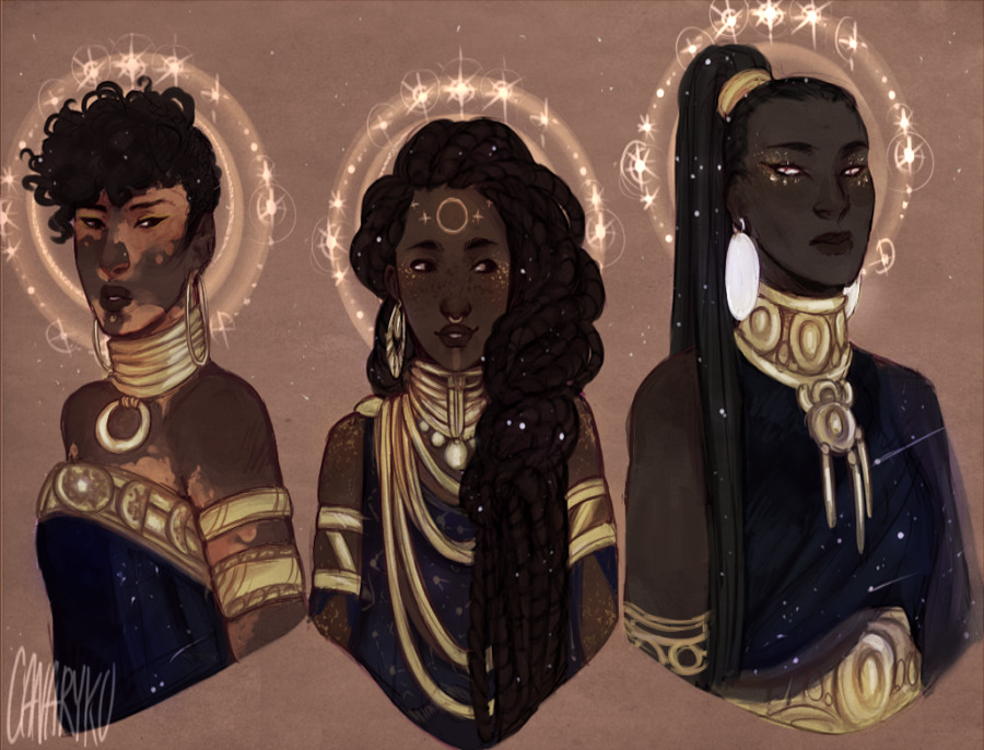 doodlesfromthebird:I took a slight look back on my night guardian sisters “humanoid”