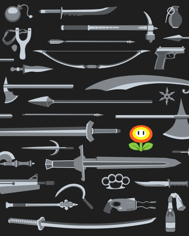 insanelygaming:  Choose Your Weapon Created by davidfromdallas Prints Available