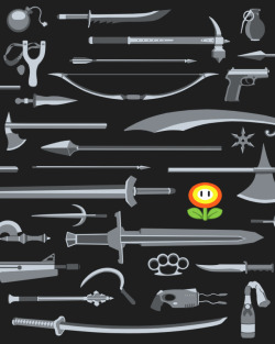 Insanelygaming:  Choose Your Weapon Created By Davidfromdallas Prints Available