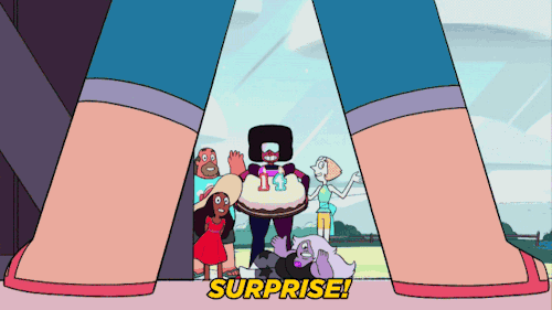 animaine:  doafhat: There’s no time for feeling horrible. Steven’s Birthday Week promo GIFs!  I’m spazzin like crazy over this. Just one more week!!
