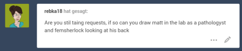 rebka18:one-amber-owl:Sherlock likes watching Matt work peacefully, humming to himself…love this  so