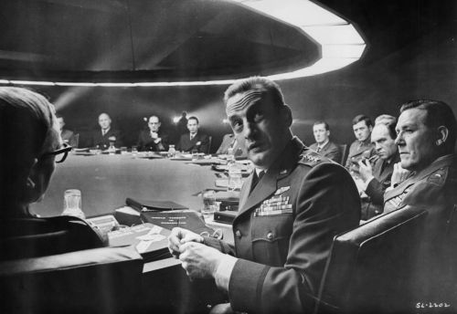 on the set of the film ‘Dr. Strangelove.’