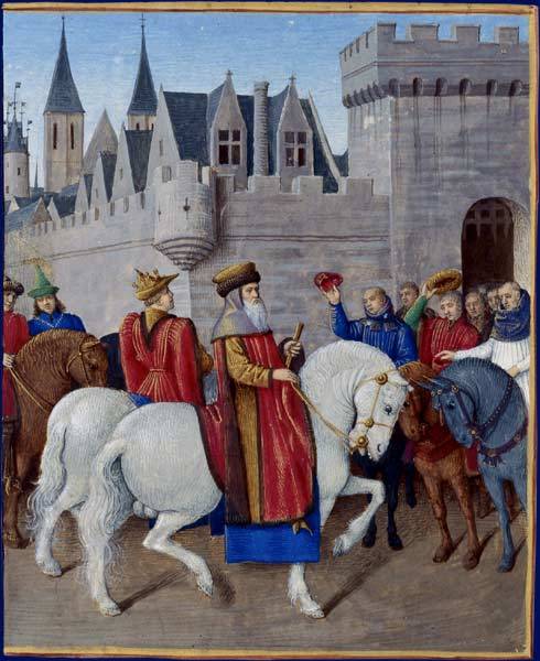 Entry of Emperor Charles IV in Cambrai, 1460, Jean Fouquet