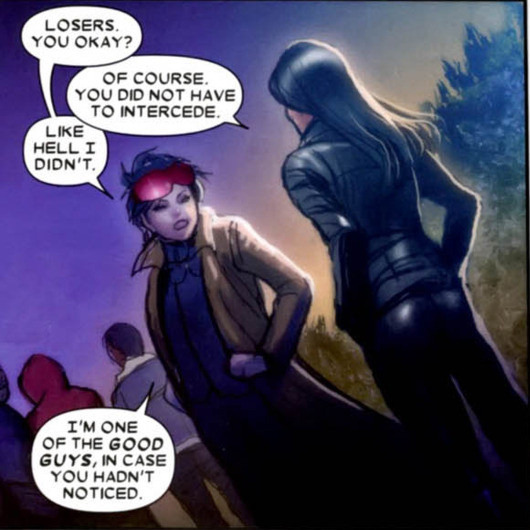 geekearth:  Jubilee and X-23… a vampire romance I can really get behind. 
