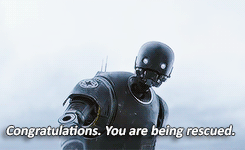 k2so:K-2SO: Well, now there’s a 35% chance of failure.Bodhi Rook: I don’t wanna