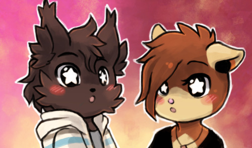 middroo:  Made some disgustingly cute matching icons for myself and the husbando