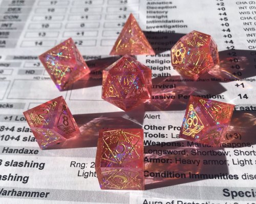 Okay, I knew I said I was over the whole “precision edged dice with cellophane in” trend–but I