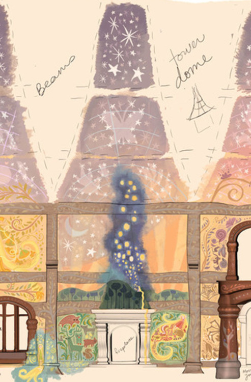 scurviesdisneyblog - Tangled mural designs by Claire Keane (x)