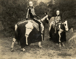 gravesandghouls:  Skeleton Riders c. 1920s