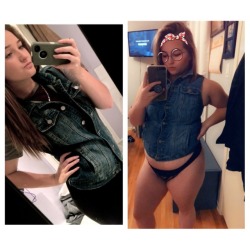 queenpheeder:  January 2015 vs. October 2018same vest, very different body