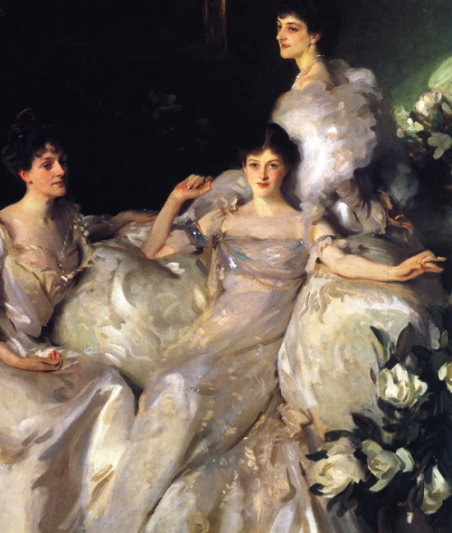 the-garden-of-delights:  “The Wyndham Sisters” (1899) (detail) by John Singer Sargent (1856-1925). 