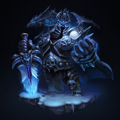 Lich King!!!I made this fanart to make my participation at “Desafios 2Minds” (with “HearthstoneBrasi