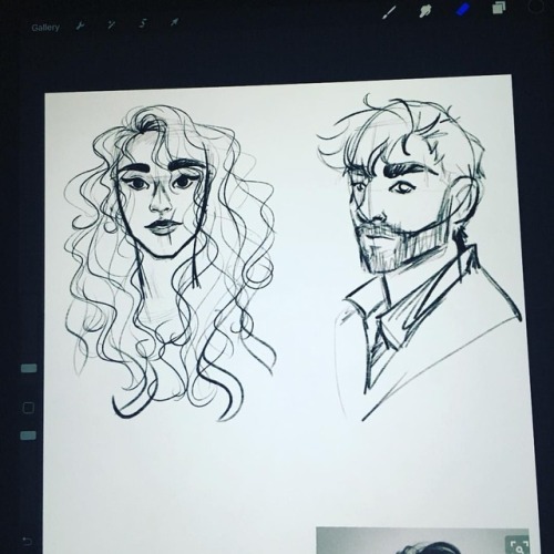 Gonna try a different style with these two and see how it turns out‍♀️ #Day179 #DailyDoodle • #arts