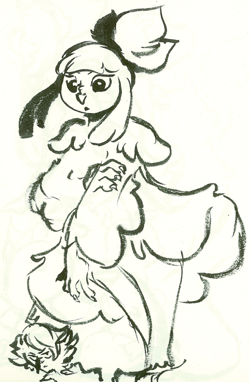 gracekraft:  Happy Ornithursday!  No Ornithia update this week, so have a small dump of pen sketches! 
