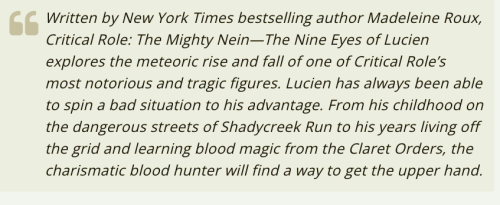 HAPPY PRIDE WERE GETTING A LUCIEN ORIGINS STORY!!! LUCIEN FINDING THE EYES OF NINE!! HIS CHILDHOOD IN