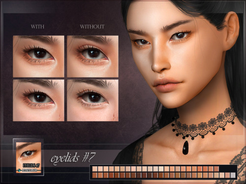 remussirion: Eyelids 7 - Monolids  (TS4)DOWNLOADHQ compatible (preview taken with HQ mod)custom