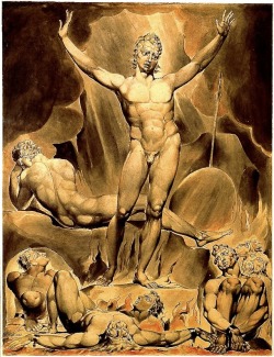 langoaurelian: ‘Satan Arousing the Rebel Angels’  ~ William Blake’s “Paradise Lost”  