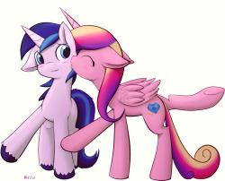 nekocolonthree:horse couple  Eee~! <333