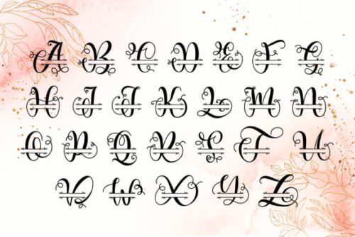 Elennia Monogram Font by niyos.studio