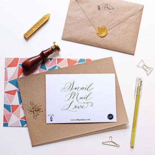 I still can’t get over how beautiful this card is Calligraphy courtesy of the lovely @artsynib