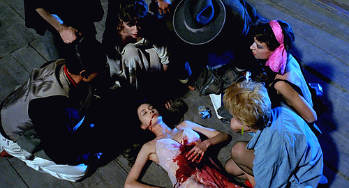 scumsberg: “Go on kill her! Kill her!”StageFright: Aquarius (Deliria) (1987) dir. Michel