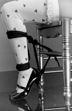 Notice how the rope is attached to the heals forcing them upwards&hellip;devilish! Kinky Dreams,  F&amp;K