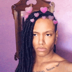 nbselfielove:  Säsha,Afro-Latinx,bruja,from NYC and i’m finally starting my legal and medical transition,here’s to the future 💐🖤&lt;3