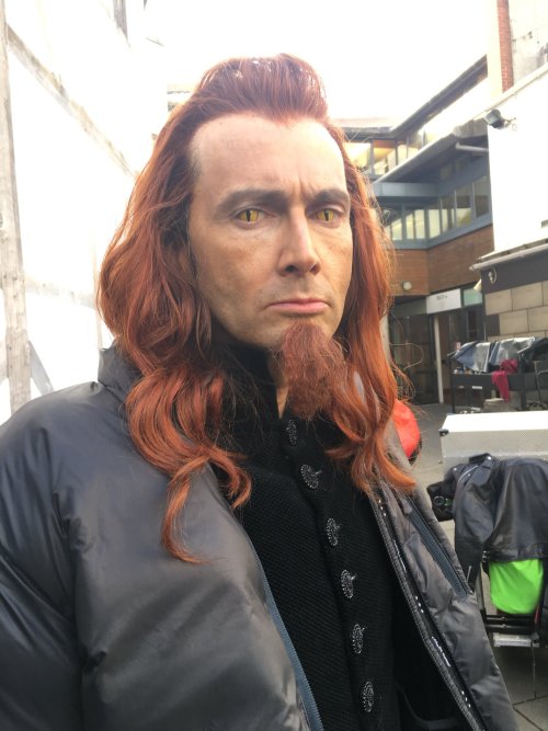 davidtennantcom: New behind-the-scenes photos of David Tennant and Michael Sheen filming Good Omens 