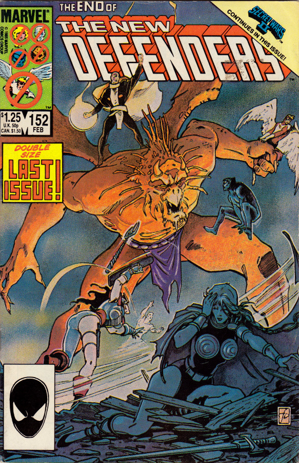 The Defenders, No. 152 (Marvel Comics, 1986). Cover art by Frank Cirocco.From Oxfam