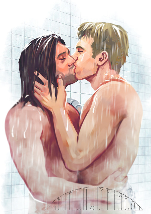 thefriendlypigeon: Here’s some steamy Stucky commission! :D (Plz don’t flag me Tumblr D;