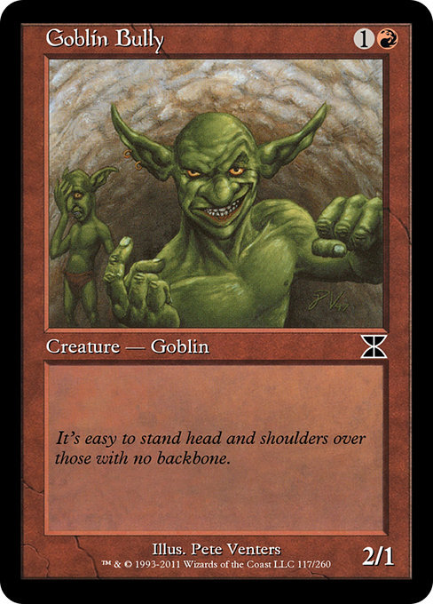 orcoftheday: babyitaliano: babyitaliano:  femtoindustries:  mtg-cards-hourly:  Goblin Bully It’s eas