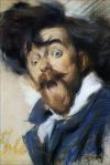 XXX random-brushstrokes:Giacomo Balla - Self-Portrait photo