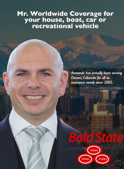 funnyordie:  Holy shit. Pitbull without his sunglasses looks like an insurance salesman.  BALD STATE. Are you going to dalé?