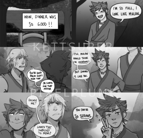 kingdomkett:here is an older comic collaboration between myself and @pixelplume - takes place after 